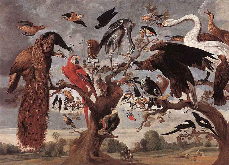 Jan Van Kessel Mockery of the Owl Spain oil painting art